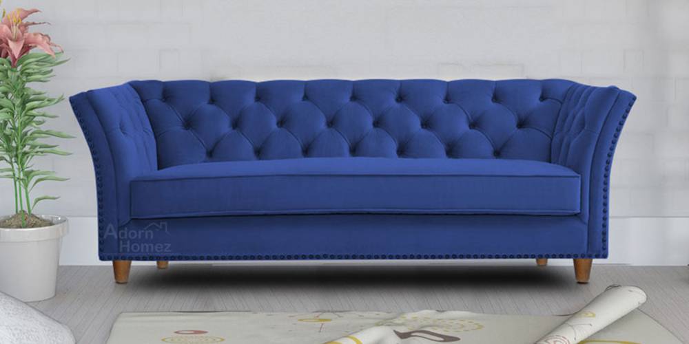 Gilmore Fabric Sofa - Navy Blue by Urban Ladder - - 