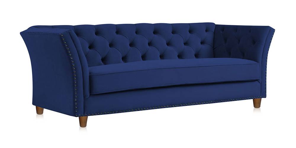 Gilmore Fabric Sofa Navy Blue Urban Ladder