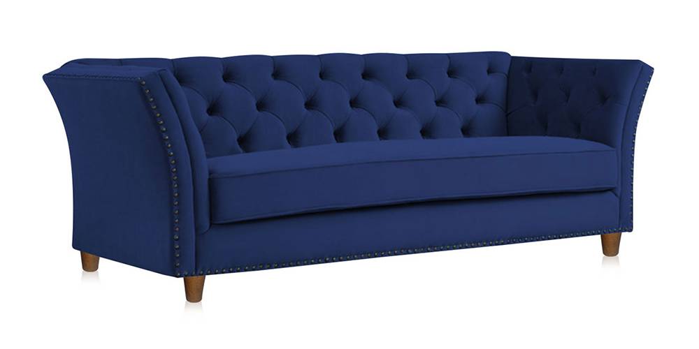 Gilmore Fabric Sofa Navy Blue Urban Ladder
