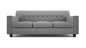 Solitaire Fabric Sofa - Light Grey