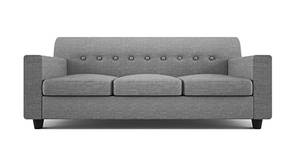 Solitaire Fabric Sofa - Light Grey