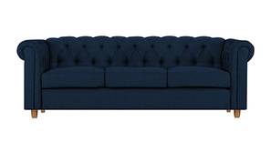 Starthford Fabric Sofa- Navy Blue