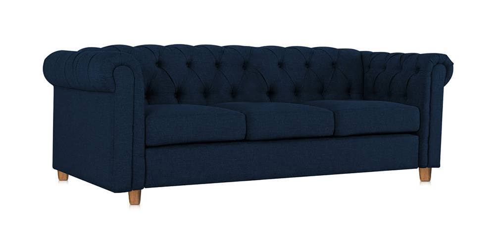 Starthford Fabric Sofa Navy Blue Urban Ladder