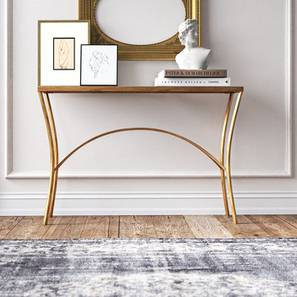 Coffee Table Sale Design Ajax Console Table (Gold, Powder Coating Finish)