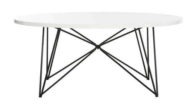 Asher Coffee Table (Black, Powder Coating Finish) by Urban Ladder - Cross View Design 1 - 367747