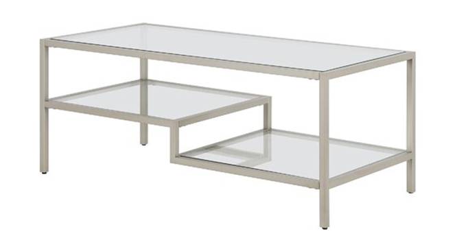 August Coffee Table (Silver, Powder Coating Finish) by Urban Ladder - Front View Design 1 - 367774