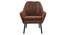 Bessie Lounge Chair (Brown, Fabric Finish) by Urban Ladder - Front View Design 1 - 367778