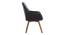 Billie Lounge Chair (Black, Fabric Finish) by Urban Ladder - Front View Design 1 - 367779