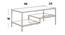 August Coffee Table (Silver, Powder Coating Finish) by Urban Ladder - Design 1 Dimension - 367812