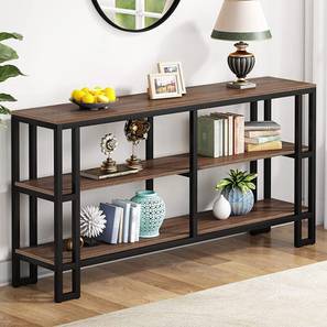 Console Table Design Buddy Metal Console Table in Black Finish