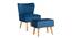 Callie Lounge Chair (Blue, Fabric Finish) by Urban Ladder - Cross View Design 1 - 367878