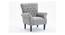 Cleo Lounge Chair (Grey, Fabric Finish) by Urban Ladder - Cross View Design 1 - 367880