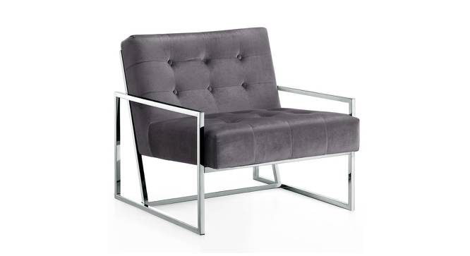Delilah Lounge Chair (Dark Grey, Fabric Finish) by Urban Ladder - Cross View Design 1 - 367883