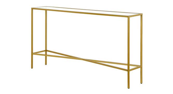 Buster Console Table (Gold, Powder Coating Finish) by Urban Ladder - Front View Design 1 - 367909