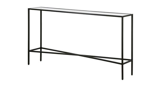 Calloway Console Table (Black, Powder Coating Finish) by Urban Ladder - Front View Design 1 - 367910