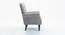 Cleo Lounge Chair (Grey, Fabric Finish) by Urban Ladder - Rear View Design 1 - 367921