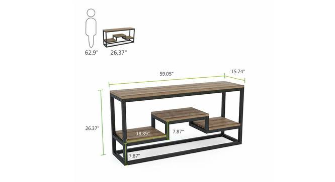 Bruno Console Table (Black, Powder Coating Finish) by Urban Ladder - Design 1 Dimension - 367946