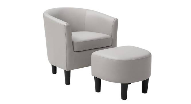 Edie Lounge Chair (Light Grey, Fabric Finish) by Urban Ladder - Cross View Design 1 - 367985
