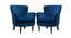 Frankie Lounge Chair (Navy Blue, Fabric Finish) by Urban Ladder - Cross View Design 1 - 367991