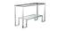 Elvis Console Table (Stainless Steel Finish, Chrome) by Urban Ladder - Cross View Design 1 - 367994