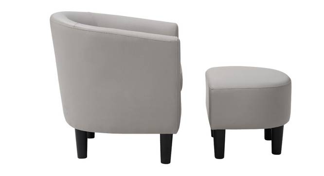 Edie Lounge Chair (Light Grey, Fabric Finish) by Urban Ladder - Front View Design 1 - 368006