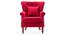 Fifi Lounge Chair (Red, Fabric Finish) by Urban Ladder - Front View Design 1 - 368009