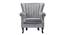 Ellarose Lounge Chair (Grey, Fabric Finish) by Urban Ladder - Rear View Design 1 - 368024