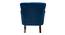 Frankie Lounge Chair (Navy Blue, Fabric Finish) by Urban Ladder - Rear View Design 1 - 368028