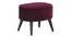 Edna Lounge Chair (Maroon, Fabric Finish) by Urban Ladder - Design 1 Side View - 368032