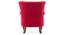 Fifi Lounge Chair (Red, Fabric Finish) by Urban Ladder - Design 1 Side View - 368033