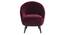 Edna Lounge Chair (Maroon, Fabric Finish) by Urban Ladder - Design 1 Close View - 368038