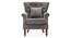 Flannery Lounge Chair (Grey, Fabric Finish) by Urban Ladder - Design 1 Close View - 368039
