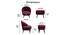 Edna Lounge Chair (Maroon, Fabric Finish) by Urban Ladder - Design 1 Dimension - 368054