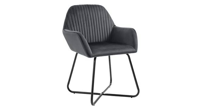 Iris Lounge Chair (Grey, Fabric Finish) by Urban Ladder - Cross View Design 1 - 368100