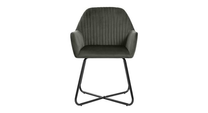 Iris Lounge Chair (Grey, Fabric Finish) by Urban Ladder - Front View Design 1 - 368119