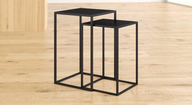 Matilda Side & End Table (Black, Powder Coating Finish) by Urban Ladder - Cross View Design 1 - 368194