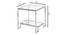 London Side & End Table (Stainless Steel Finish, Chrome) by Urban Ladder - Design 1 Dimension - 368245