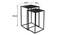 Matilda Side & End Table (Black, Powder Coating Finish) by Urban Ladder - Design 1 Dimension - 368248