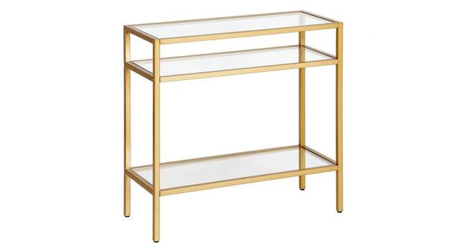 Mishka Side & End Table (Gold, Powder Coating Finish) by Urban Ladder - Cross View Design 1 - 368289