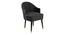 Nori Lounge Chair (Black, Fabric Finish) by Urban Ladder - Cross View Design 1 - 368298