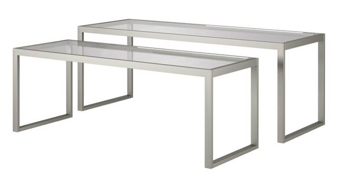 Nico Coffee Table (Silver, Powder Coating Finish) by Urban Ladder - Front View Design 1 - 368312
