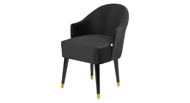 Nori Lounge Chair (Black, Fabric Finish) by Urban Ladder - Front View Design 1 - 368317