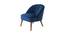 Roselyn Lounge Chair (Blue, Fabric Finish) by Urban Ladder - Cross View Design 1 - 368400