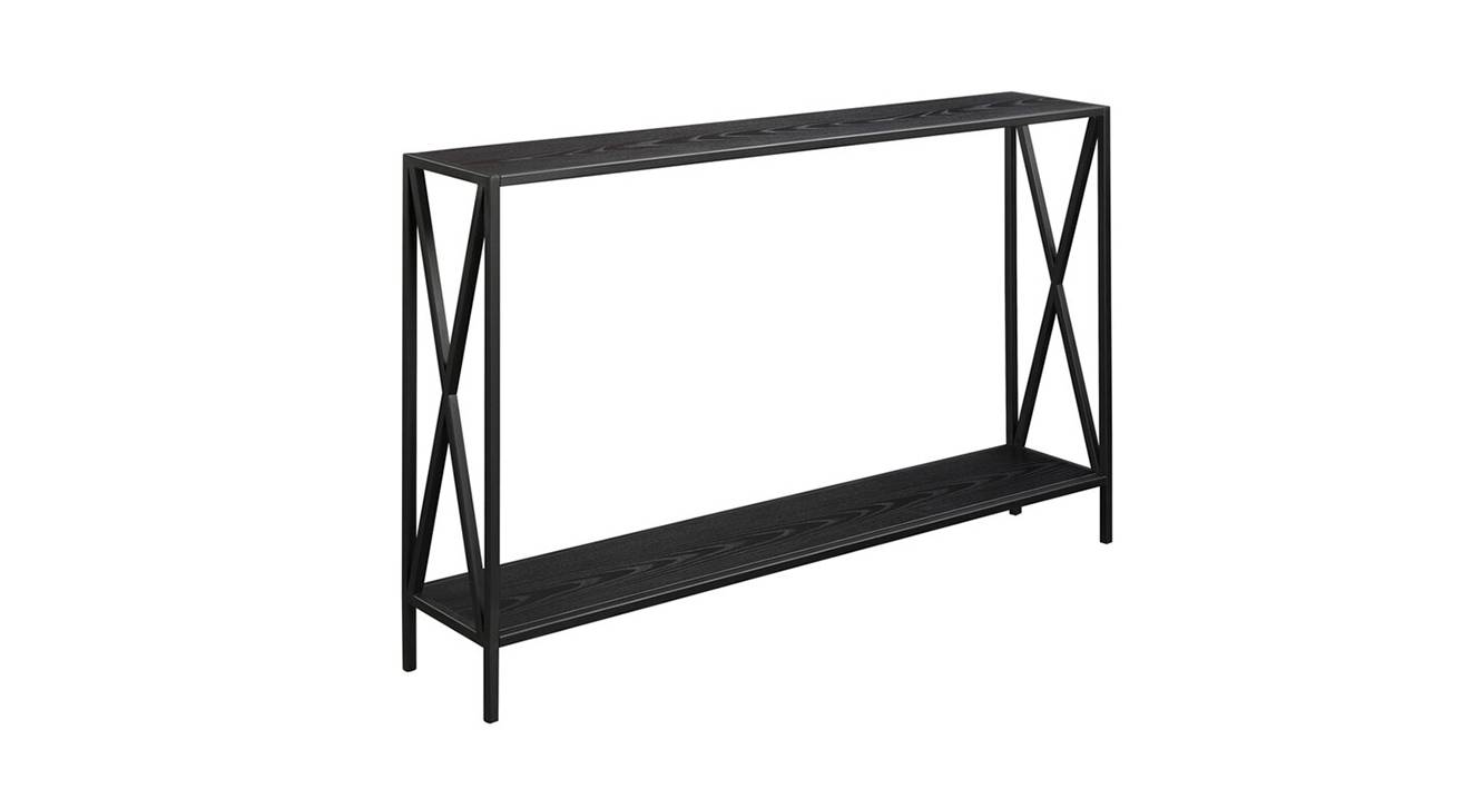 Sarah Metal Console Table in Black Finish Urban Ladder