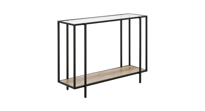 Robert Console Table (Black, Powder Coating Finish) by Urban Ladder - Cross View Design 1 - 368409