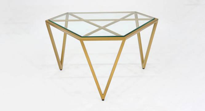 Peter Coffee Table (Gold, Powder Coating Finish) by Urban Ladder - Front View Design 1 - 368416