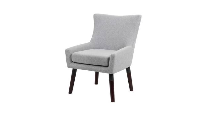 Rhiannon Lounge Chair (Fabric Finish, Bright Grey) by Urban Ladder - Front View Design 1 - 368419