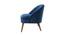 Roselyn Lounge Chair (Blue, Fabric Finish) by Urban Ladder - Front View Design 1 - 368420