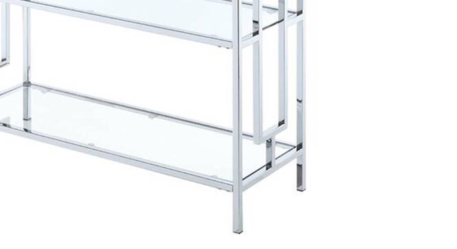 Pier Console Table (Silver, Powder Coating Finish) by Urban Ladder - Front View Design 1 - 368423