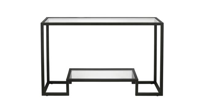 Ray Console Table (Black, Powder Coating Finish) by Urban Ladder - Front View Design 1 - 368424